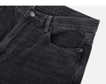 Washed Black Wide-Leg Jeans