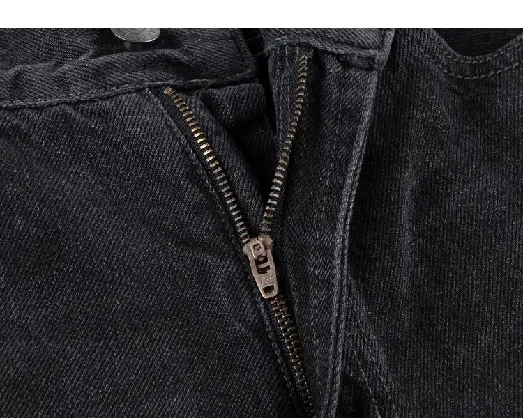 Washed Black Wide-Leg Jeans