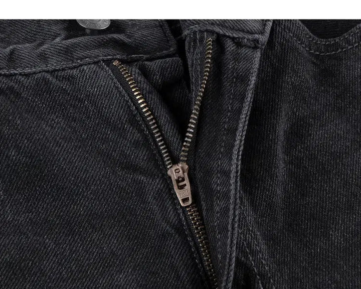 Washed Black Wide-Leg Jeans