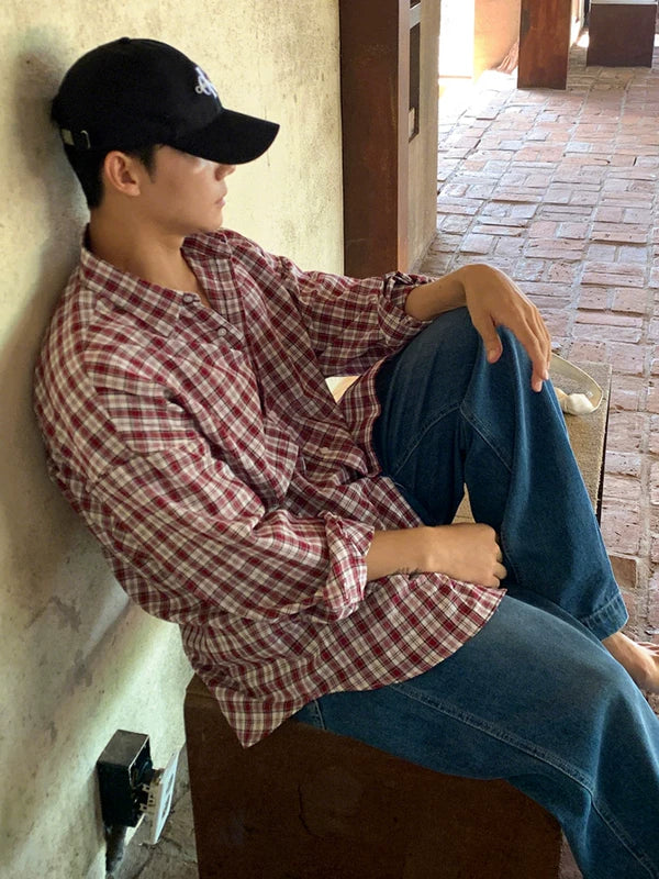 Relaxed Plaid Long Sleeve Casual Shirt 3