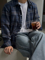 Relaxed Plaid Long Sleeve Casual Shirt 3