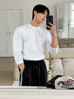 Slim Fit Crew Neck Long Sleeve T-Shirt 3