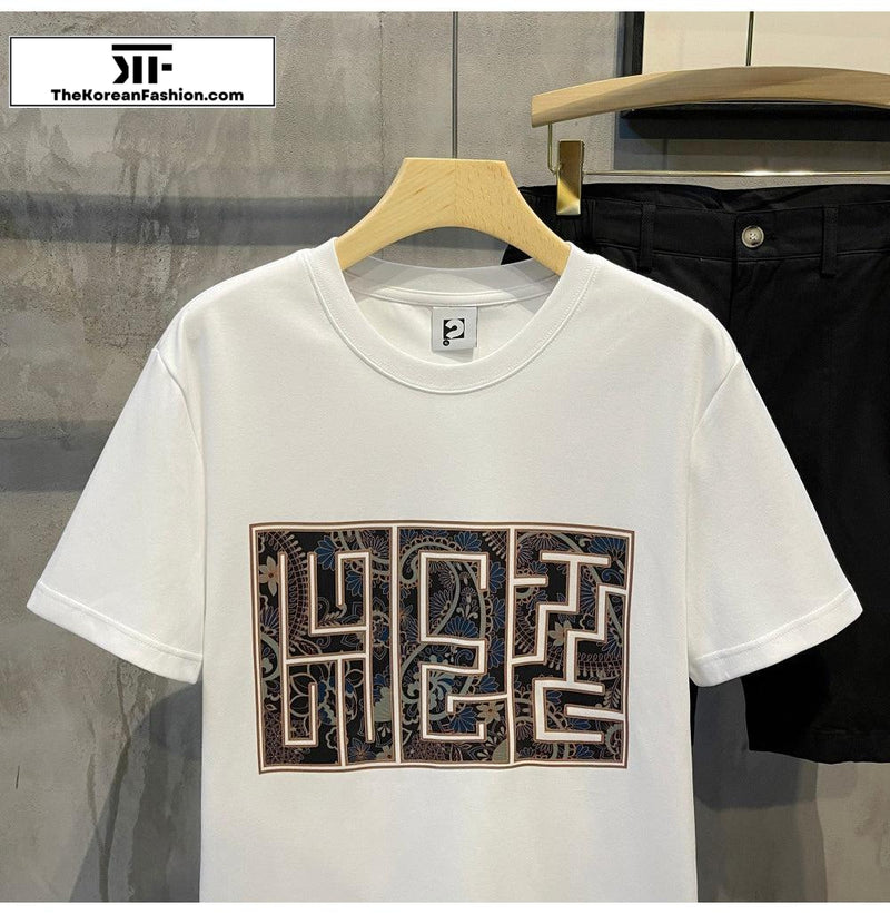 Maze Graphic T-shirt – The Korean Fashion