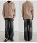 Button-front Knit Cardigan