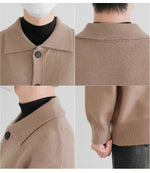 Button-front Knit Cardigan