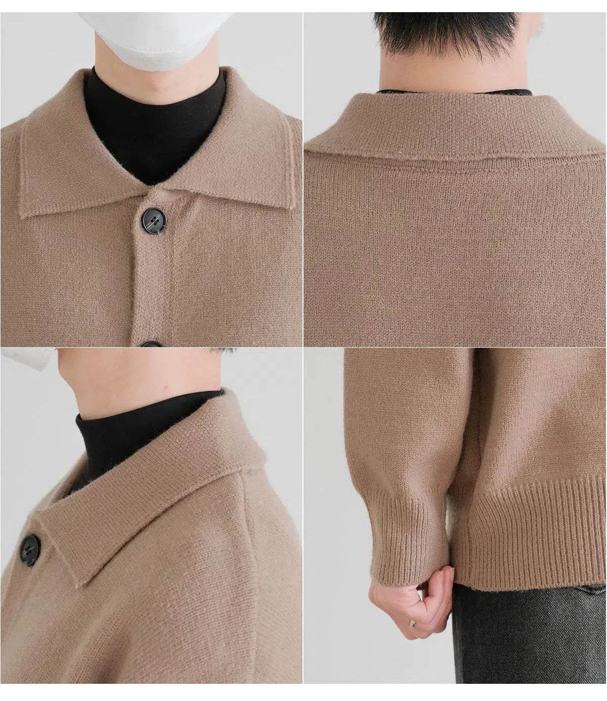 Button-front Knit Cardigan