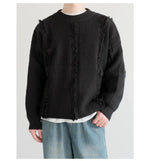 Jacquard Striped Pullover