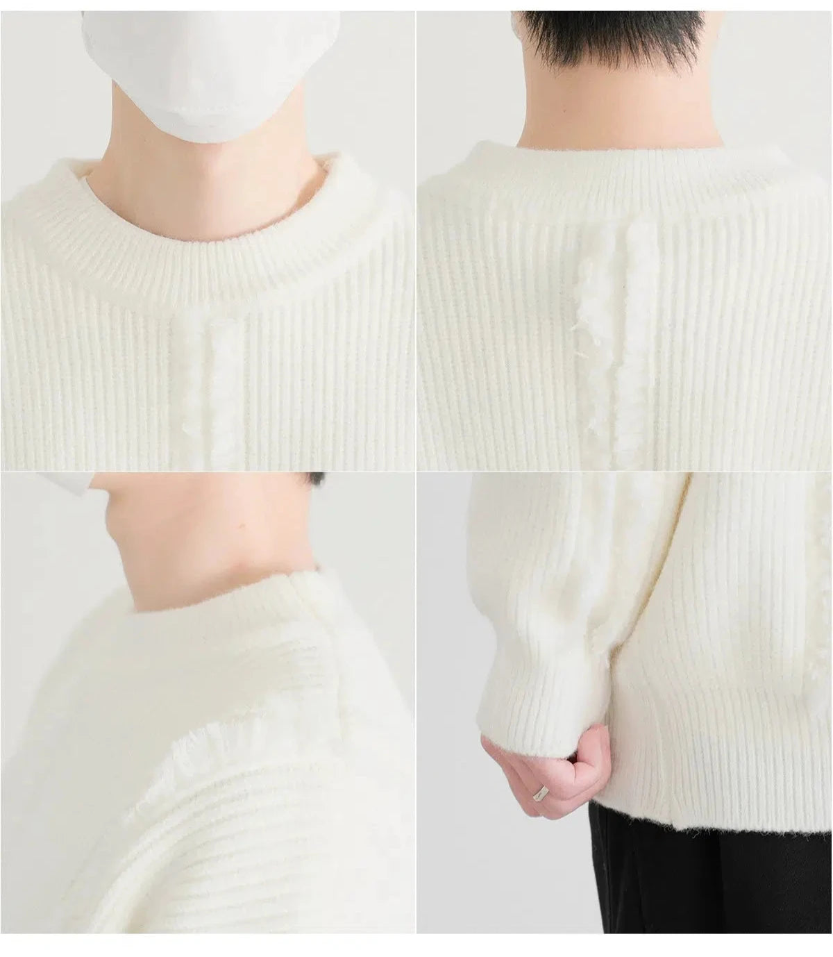 Jacquard Striped Pullover