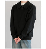 Long Sleeve Knit Polo Shirt