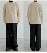 Long Sleeve Knit Polo Shirt