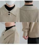 Long Sleeve Knit Polo Shirt