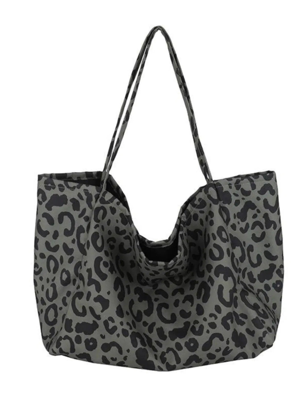 Men's Leopard Print Tote Bag