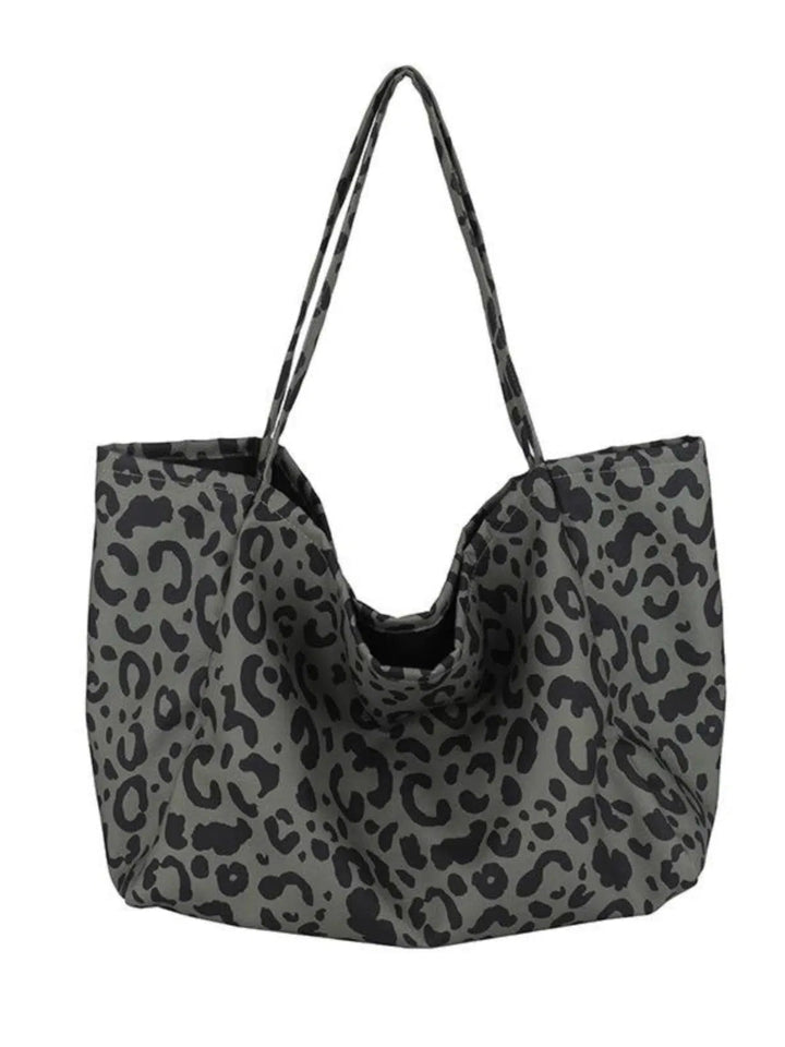 Men's Leopard Print Tote Bag