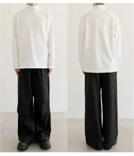 Mock Neck Long-sleeved Pullover