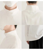 Mock Neck Long-sleeved Pullover