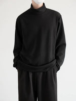 Mock Neck Long-sleeved Pullover