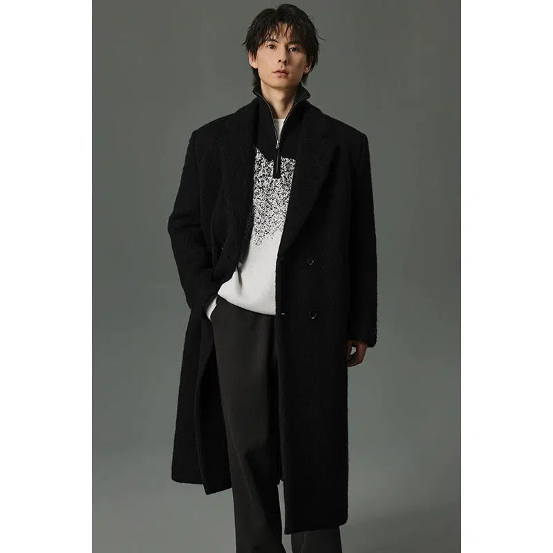 Wool Coat with Double Button Front