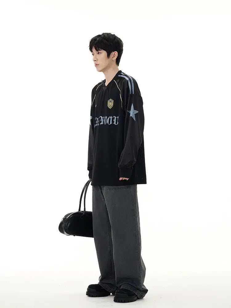 Mesh Breathable Long-Sleeve Pullover