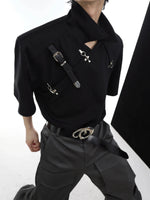 Metal Belt Buckle Polo T-shirt