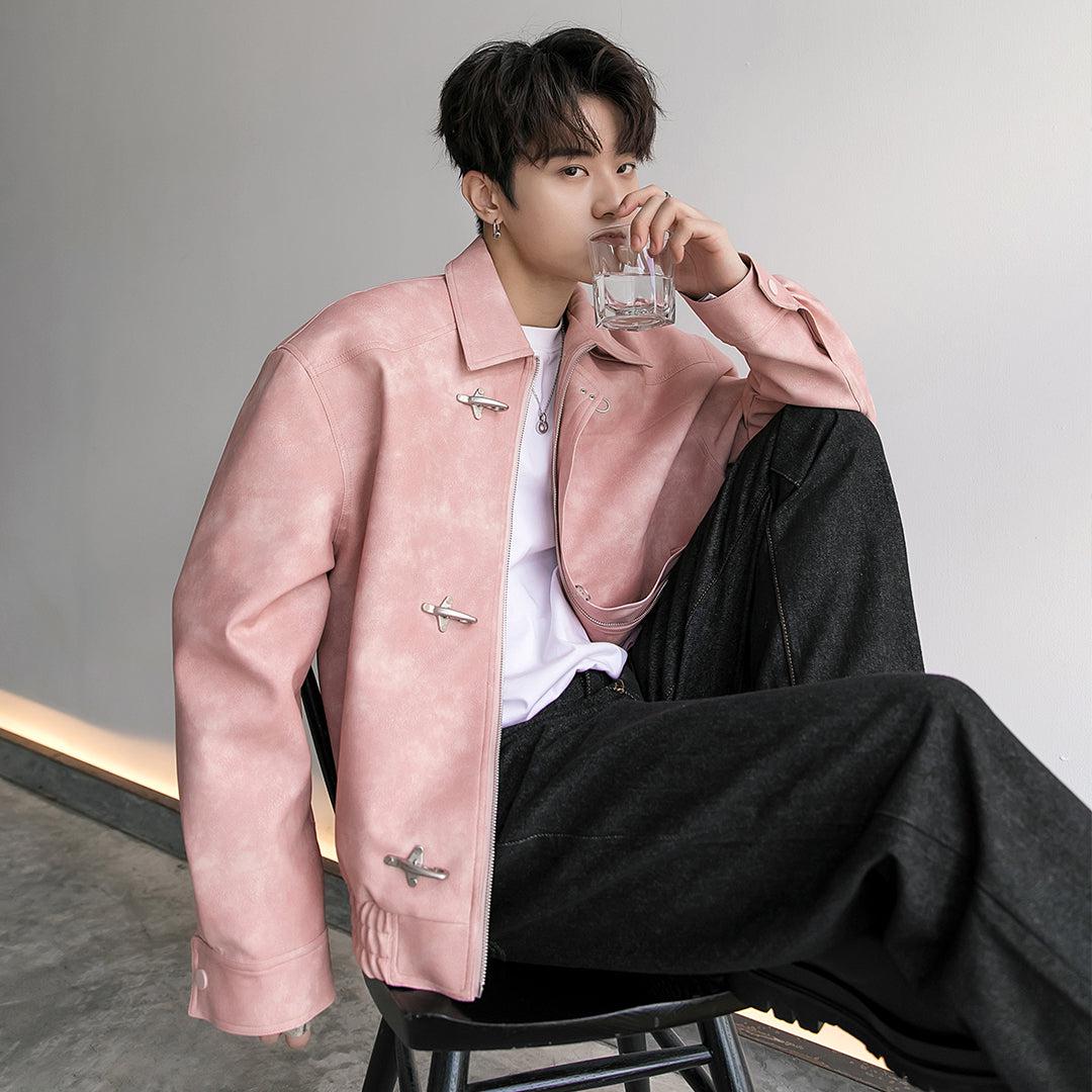 Outfits with pink leather jackets hotsell