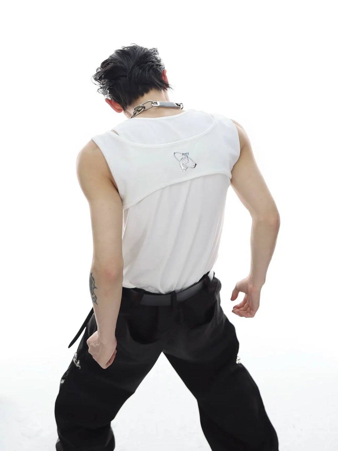 Metal Buckle I-shaped Vest