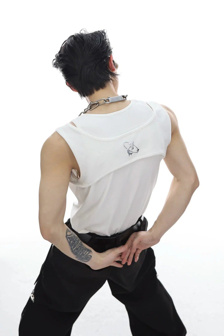 Metal Buckle I-shaped Vest