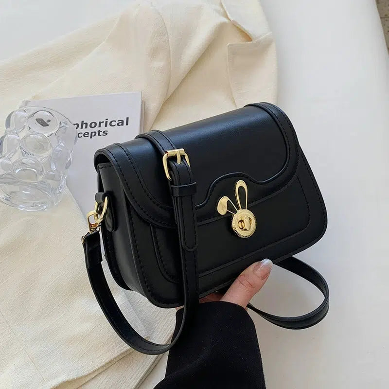 Metal Bunny Buckle Small Square Bag