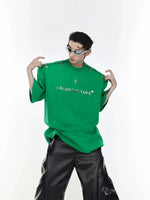 Metal Airplane One-Shoulder T-shirt