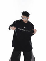 Metal Airplane One-Shoulder T-shirt