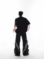 Metal Airplane One-Shoulder T-shirt