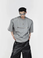 Metal Airplane One-Shoulder T-shirt