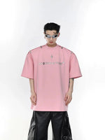 Metal Airplane One-Shoulder T-shirt