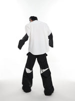 Metal Decoration Loose Cardigan Shirt