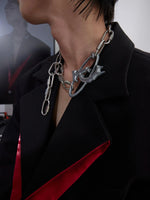 Metal Logo Lock Necklace