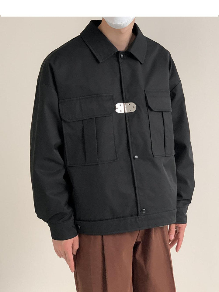 Metal Placket Work Jacket