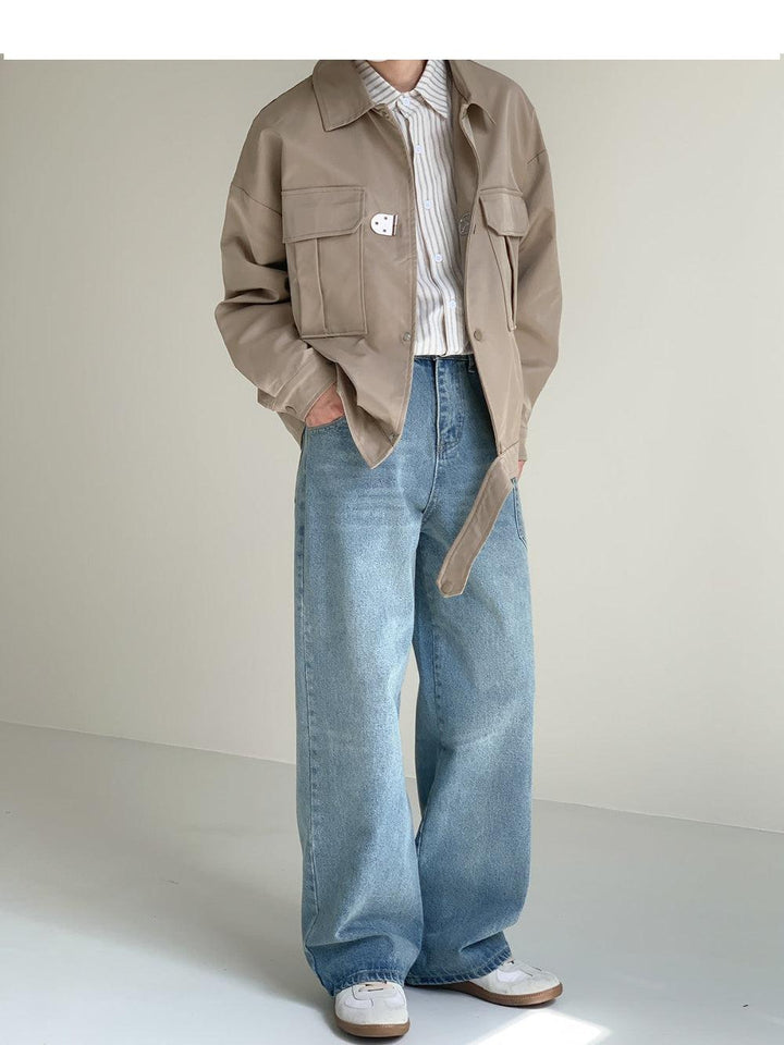 Metal Placket Work Jacket