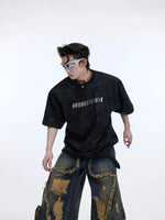 Metal Print Embellishment T-Shirt