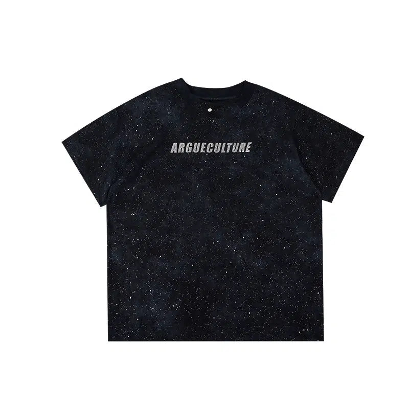 Metal Print Embellishment T-Shirt