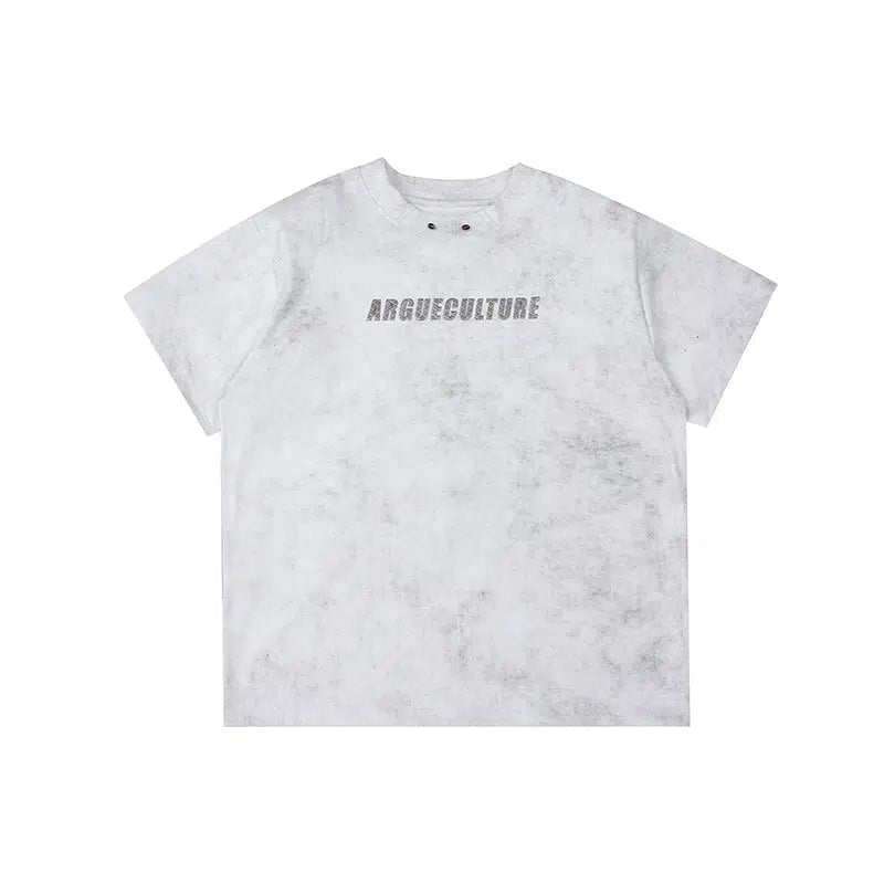 Metal Print Embellishment T-Shirt