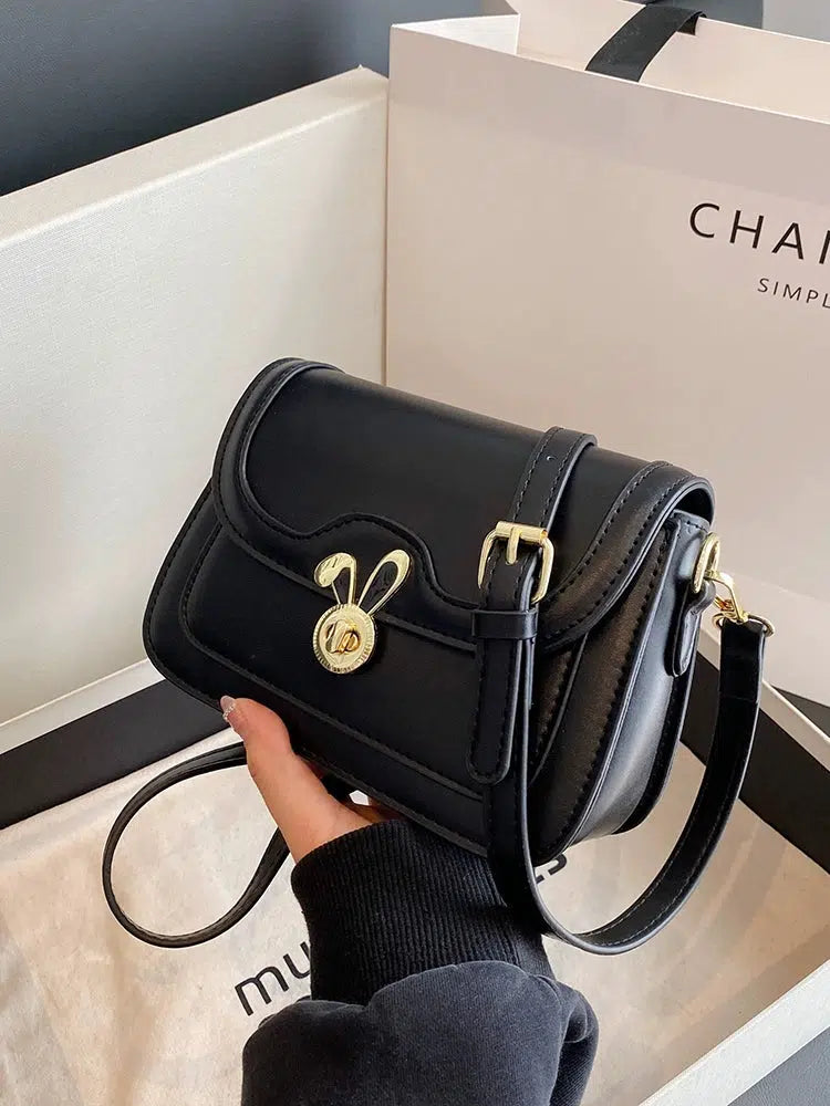 Metal Rabbit Buckle Small Square Bag