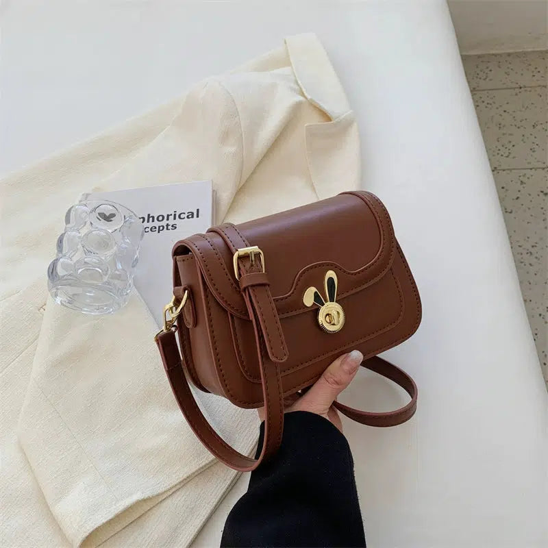 Metal Rabbit Buckle Small Square Bag