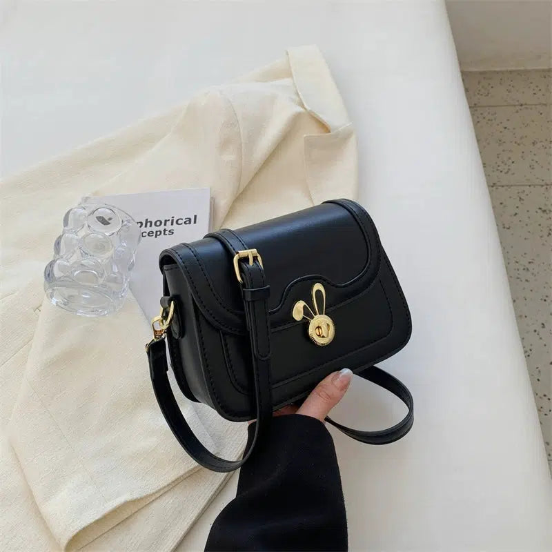Metal Rabbit Buckle Small Square Bag