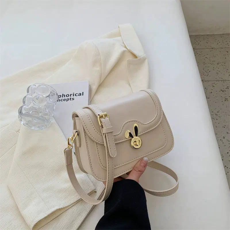Metal Rabbit Buckle Small Square Bag