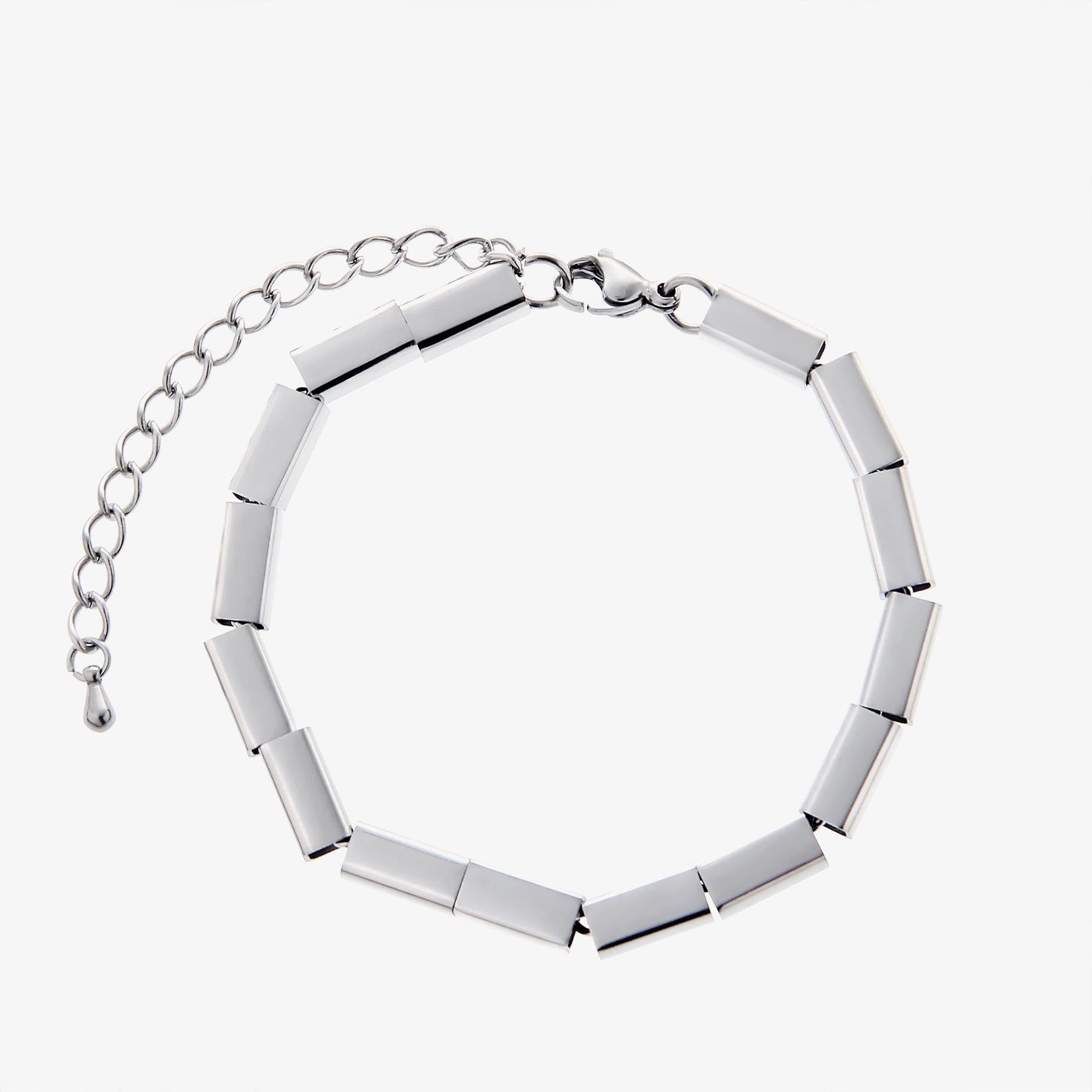 Metal Square Pearl Bracelet