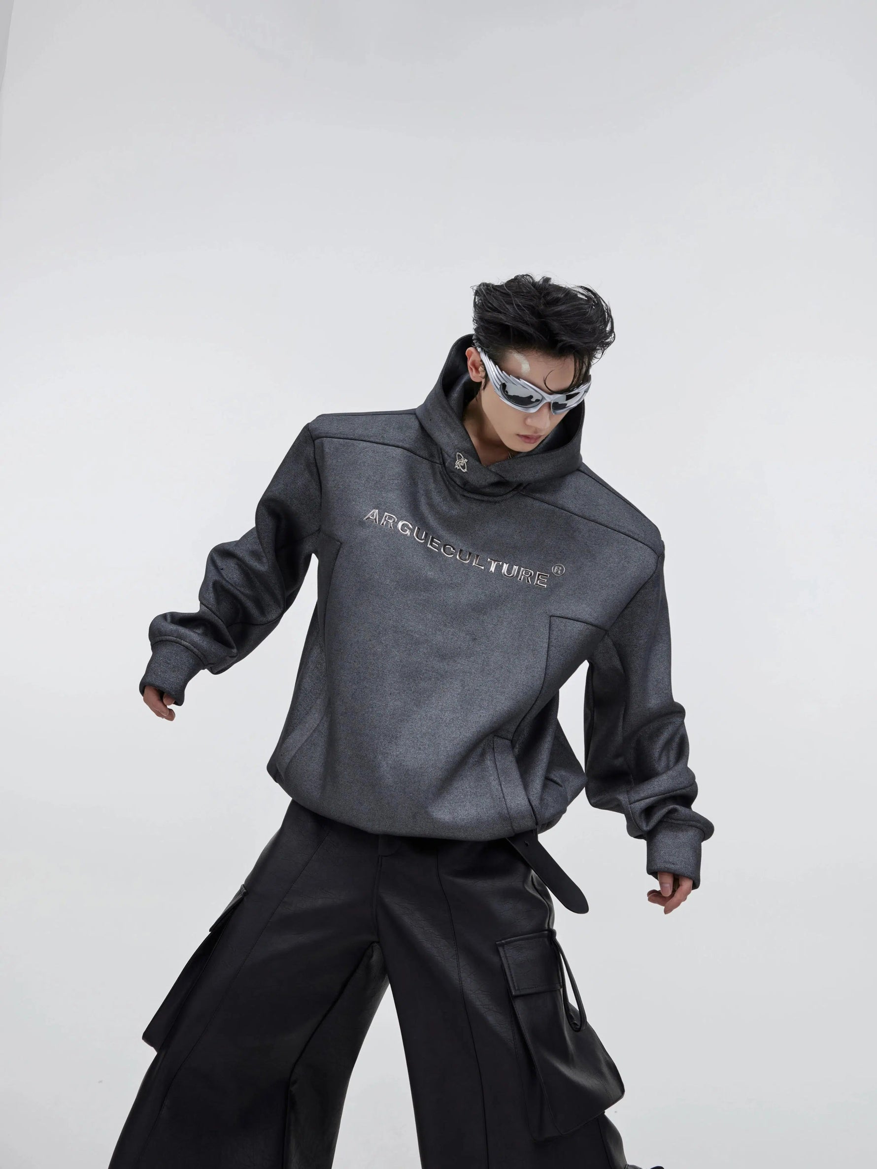 Metal Three-dimensional Print Hoodie