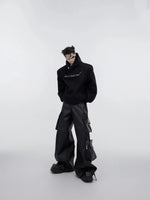 Metal Three-dimensional Print Hoodie