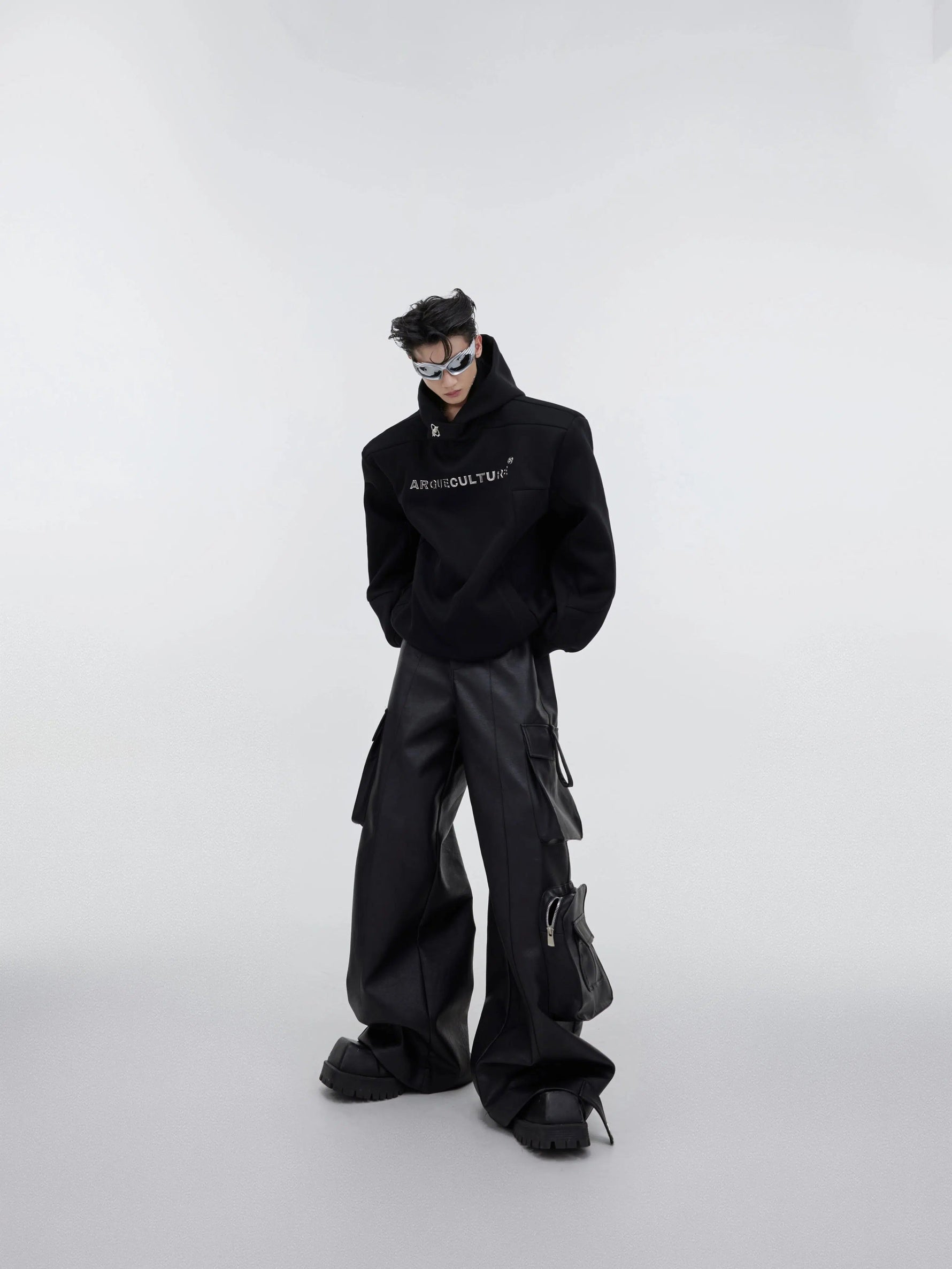 Metal Three-dimensional Print Hoodie