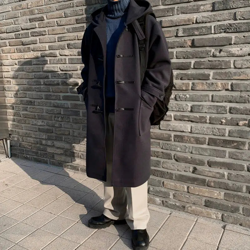 Mid-length Knee-length Woolen Coat