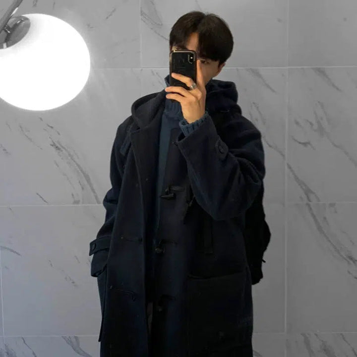 Mid-length Knee-length Woolen Coat