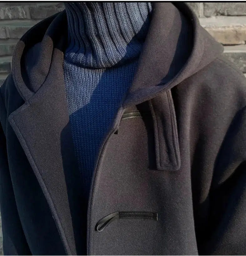 Mid-length Knee-length Woolen Coat
